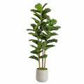 Plante artificielle 180 cm en plastique vert pour intérieur style ficus lyrata