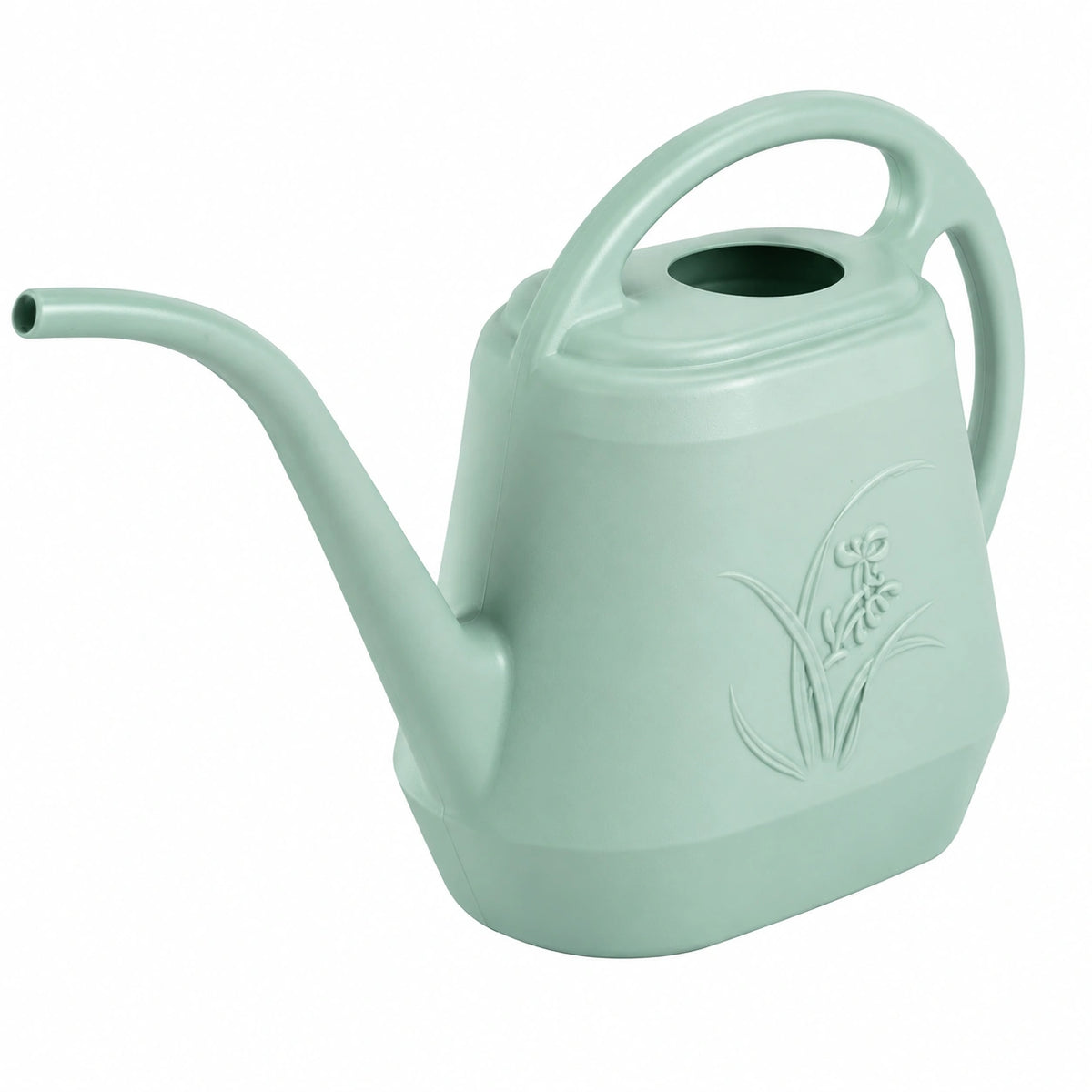 Arrosoir 10 L en plastique vert menthe à long bec pour jardinage