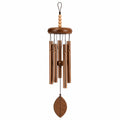 Carillon à vent 75 cm en métal et bois cuivré décoratif à suspendre