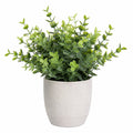Plante verte artificielle en pot 40 cm feuillage plastique vert décorative